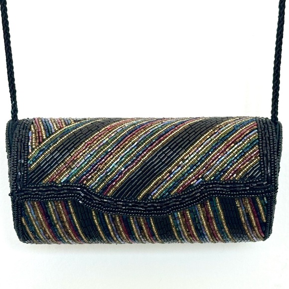 Delill Handbags - Delill Vintage Multicolor Beaded Clutch / Evening Bag Never Used!